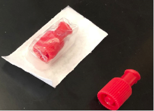 Female and Male Luer lock Red Cap
